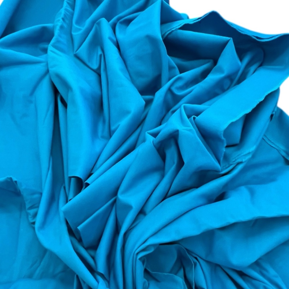 Blue Green Fabric Cotton Polyester 44x48 Quilting Sewing Clothes - Picture 4 of 4
